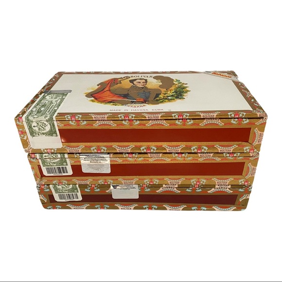 Cuban Cigar Boxes (set of 3)